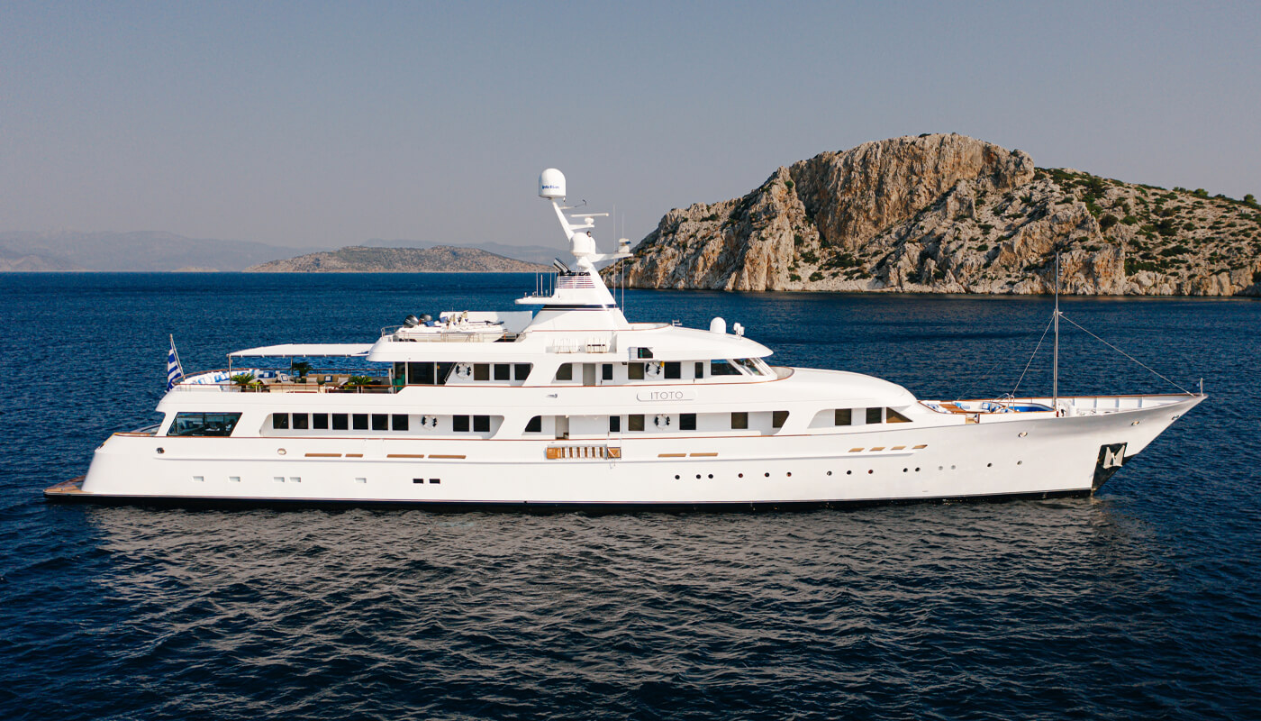 ITOTO |  Dauphin Yachts 61m | 1987 / 2021 / 2023 | 12 guests | 8 cabins | 14 crewyacht chartering